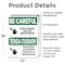 Signmission Safety Culture Sign, 12 in Width, Vinyl Decal, Rectangle, Bilingual OS-2PACK-BC-D-1218-L-10031 - alternate 2